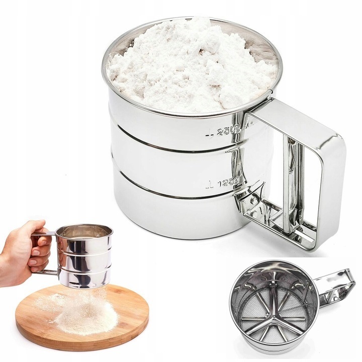 Sita pentru faina, Tadar, Inox, Argintiu