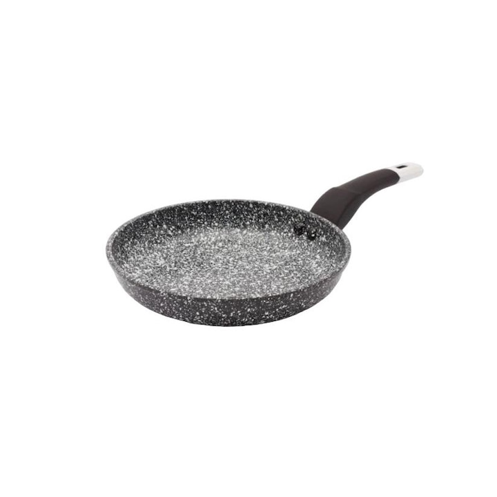 Tigaie, Konighoffer, Aluminiu/Ceramica, 20 cm, Negru/Alb