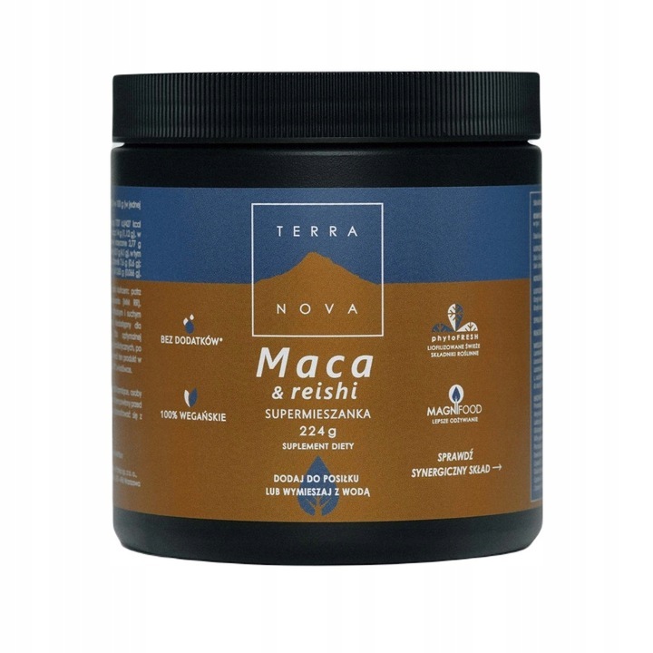 Supliment alimentar, Terranova, Supermix Maca si Reishi, 224g