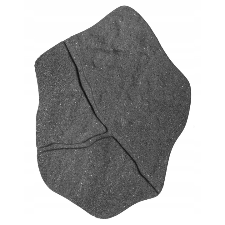 Pavaj ornamental Multy Home, model piatra, eco friendly din cauciuc reciclat, 51x38x2.3 cm, gri