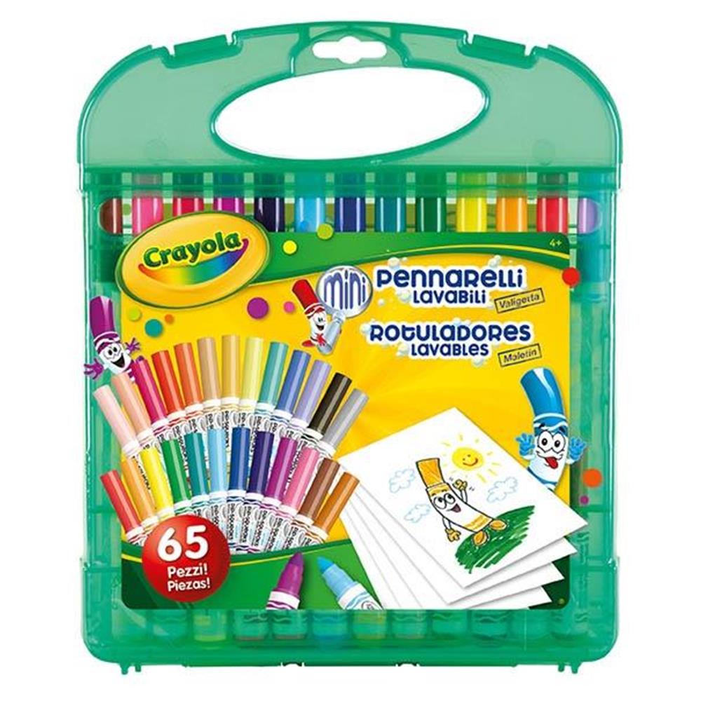 Crayola: Set Valigetta Pennarelli Lavabili Supertips - Pastel 