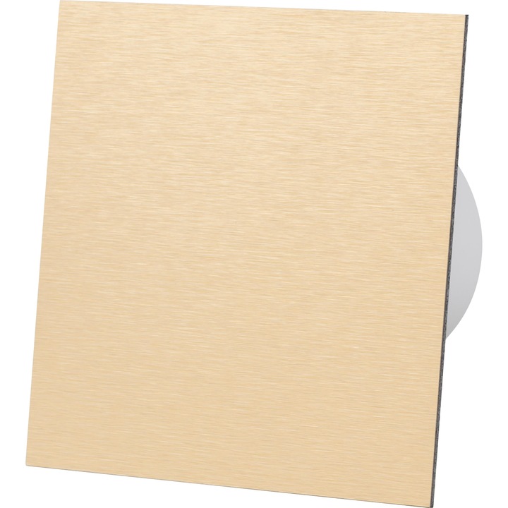 Panou frontal ventilator AIRROXY, PLEXI aluminiu auriu