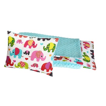 Lenjerie 2 piese, elefant, roz 100x135 cm Lenjerie 2 piese, elefant, roz 100x135 cm