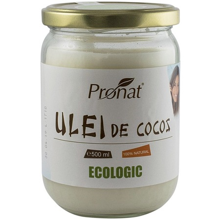 Ulei de cocos RBD Bio, Pronat, 500 ml