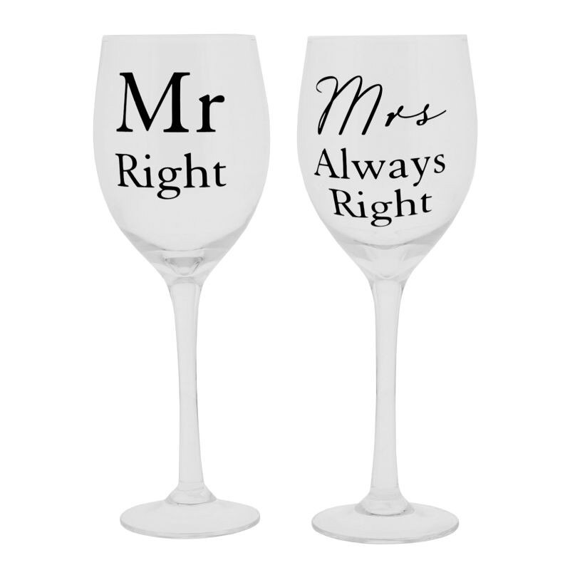Set pahare vin, din sticla, Amore by Juliana, cu textul 