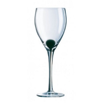 Set 4 pahare vin, Luminarc Drip Black, Sticla, 350 ml Set 4 pahare vin, Luminarc Drip Black, Sticla, 350 ml