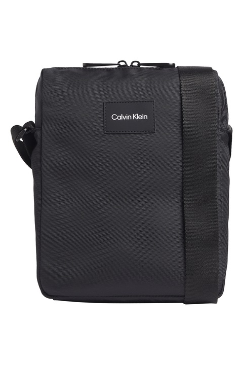 CALVIN KLEIN, Crossbody táska Must T logóval, fekete