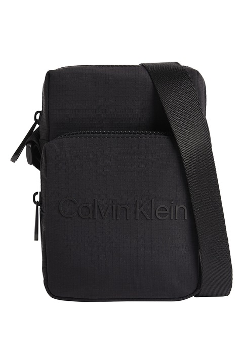 CALVIN KLEIN, Reporter crossbody táska, fekete
