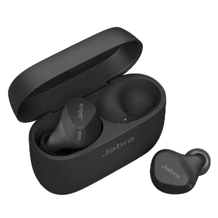 Casti wireless Elite 3 Active, Jabra, Compatibilitate universala, Negru