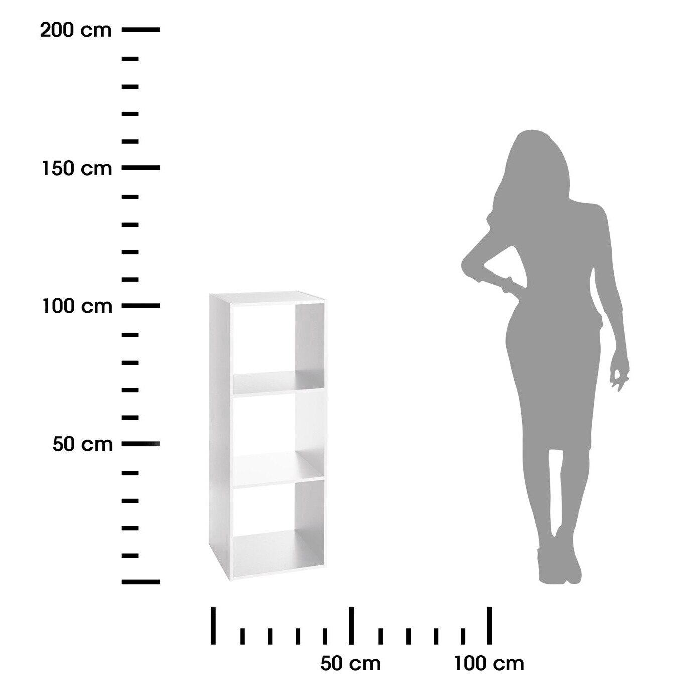 Biblioteca, 5five Simply Smart, 138907C, 3 nivele, MDF de inalta ...