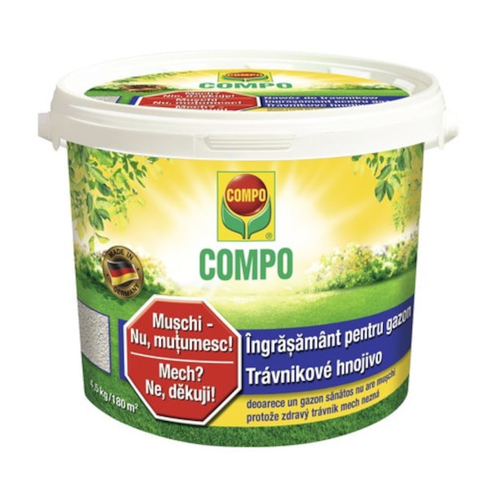 Тор за тревни площи против мъх, количество 4,5 кг, за площ от 180 м²