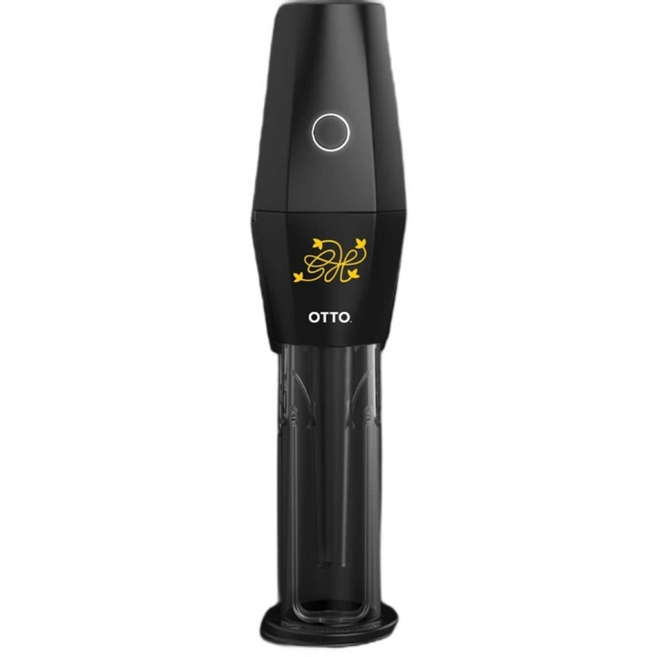 Set Grinder electric plante tutun cu Inteligenta artificiala (AI) OTTO GreenHouse Banana Bros din aluminiu negru, cupa de masurare, instrument 4 in 1, 20 Conuri pre-rulate King Size Premium