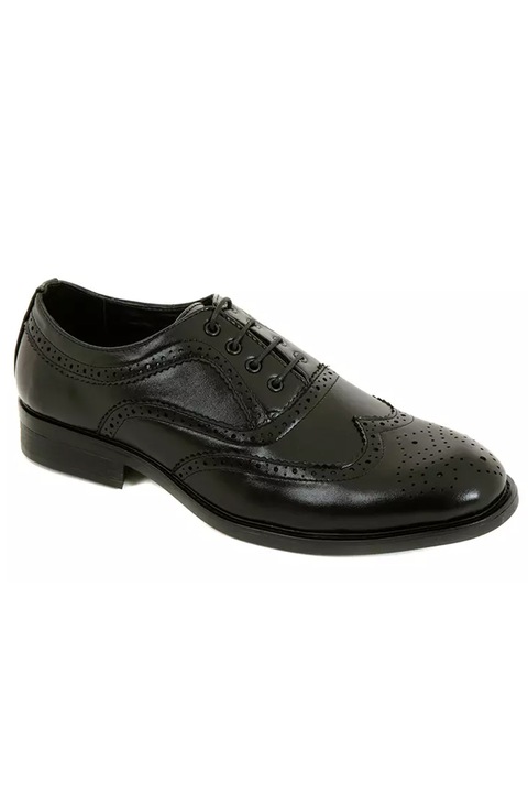 Мъжки обувки London shoe Brogue LSCM-010 16243273 15-645, С връзки, Еко кожа, Черен, 44 EU
