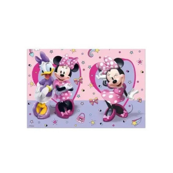 Fata de masa Minnie Mouse, 120x180cm, Multicolor