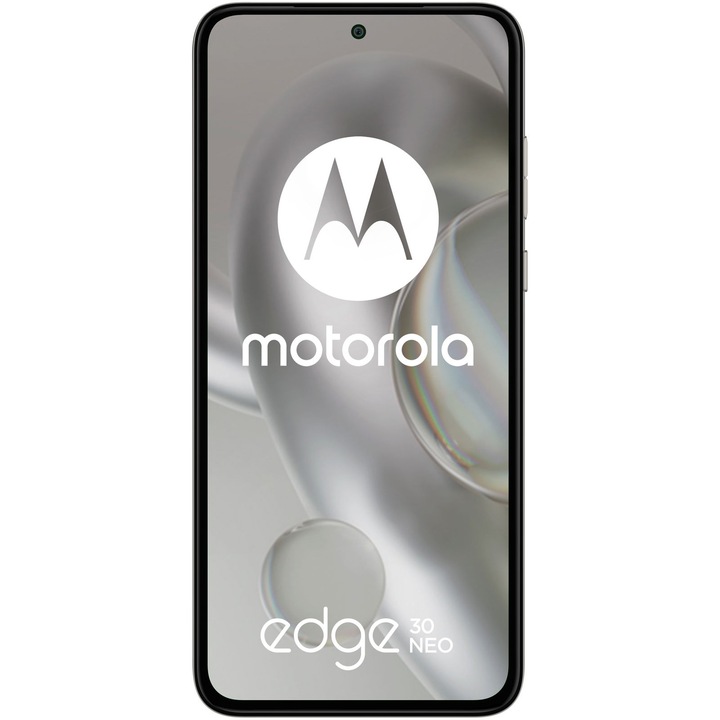 Telefon mobil Motorola Edge 30 Neo, Dual SIM, 128GB, 8GB RAM, 5G, Ice Palace