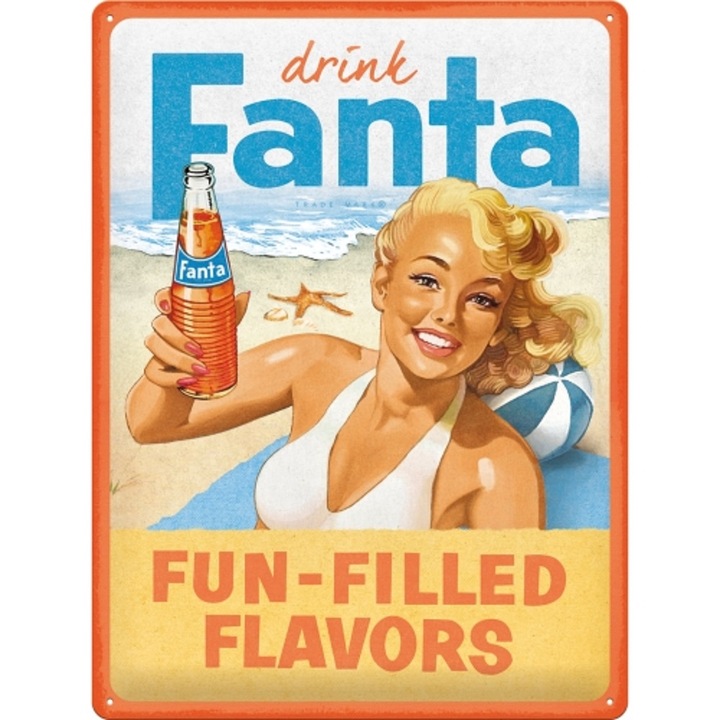 Placa decor 30x40 Fanta Beach Girl