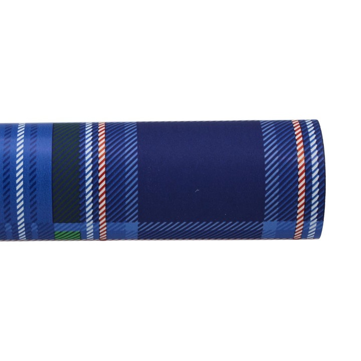 Hartie ambalat cadouri CLASSICO tartan albastru