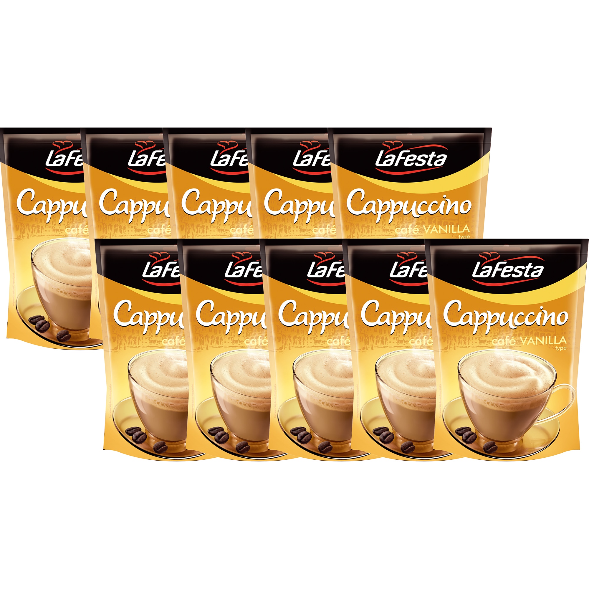 LaFesta Cappuccino utántöltő Vanilla, 10x100g - eMAG.hu