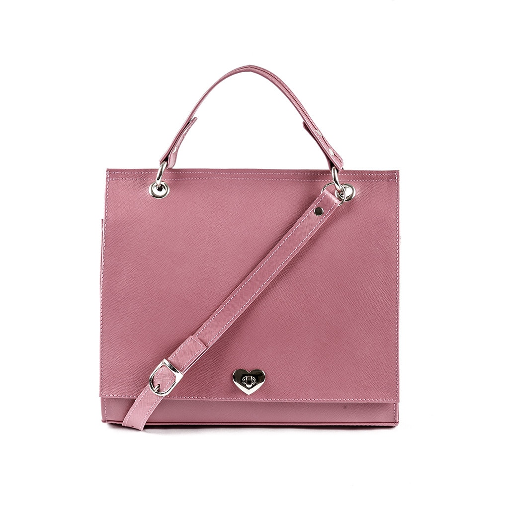 Geanta dama,Zea,piele naturala,fuxia