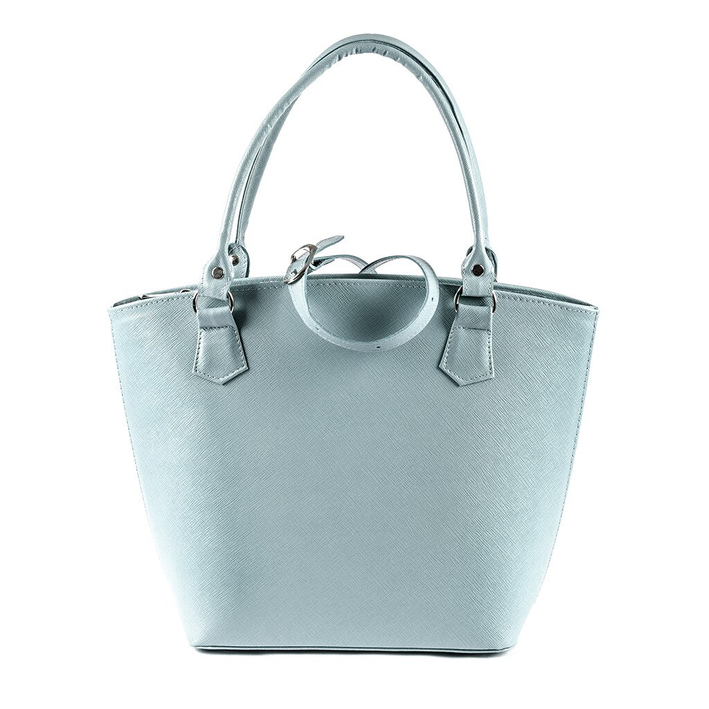 Geanta dama,Zea,piele naturala,blue oceanic