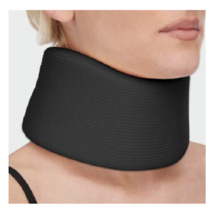 Guler cervical, Anatomic Line, Spuma, 8cm, Negru