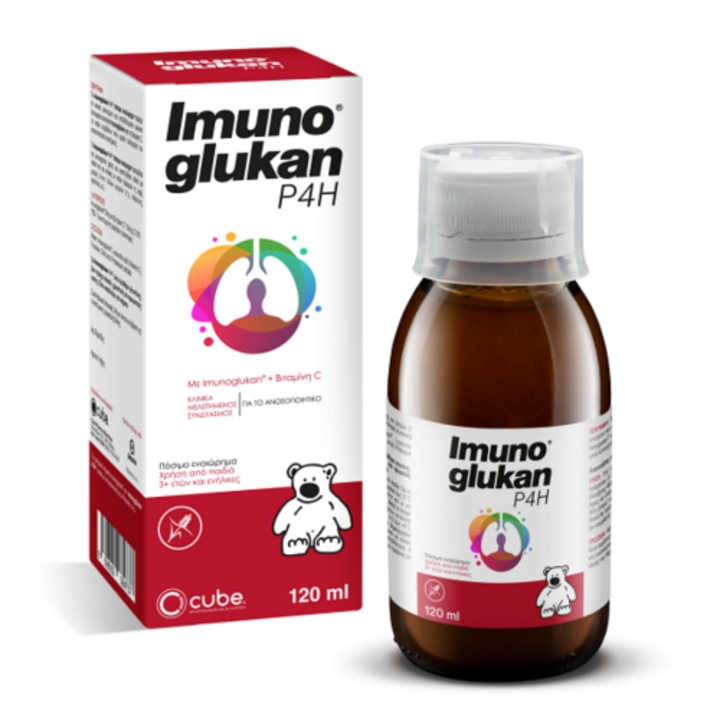 Supliment alimentar imunoglucan + vitaminca C, Sirop 120 ml