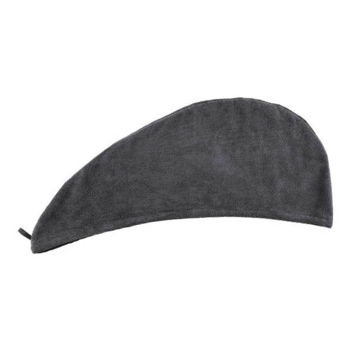 Кърпа тюрбан, микрофибър, мека материя, 61x24 см, сива, MAX-BBL7949