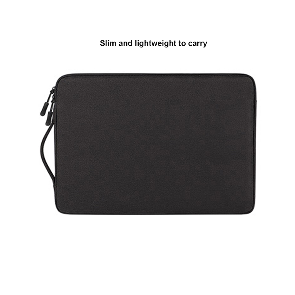 Husa pentru laptop, Poliester/Bumbac/Catifea, Rezistenta la apa, Compatibil cu laptop 13.3", Negru