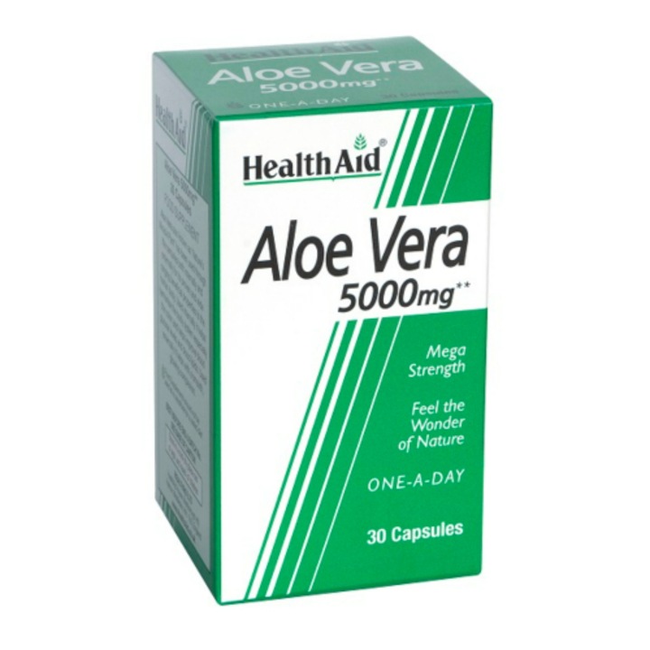 Aloe Vera 5000 mg, Health Aid, 30 capsule