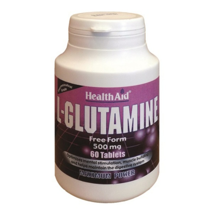 L-glutamina 500 mg, Health Aid, 60 tablete