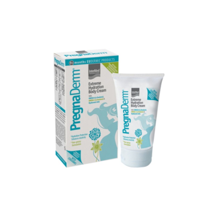 Crema de corp hidratanta, Intermed, Colagen/Acizi grasi, 150 ml