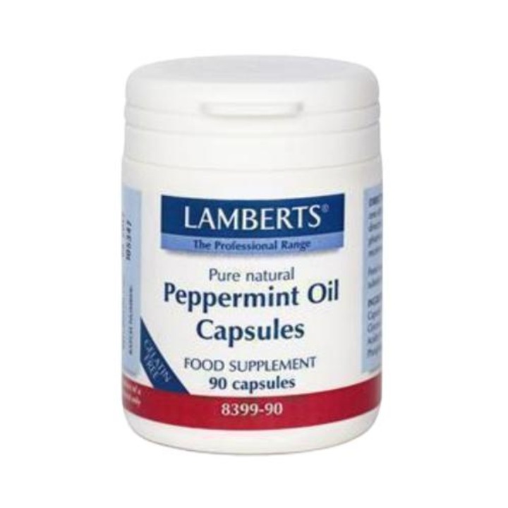 Ulei de menta, Lamberts, 100 mg, 90 capsule