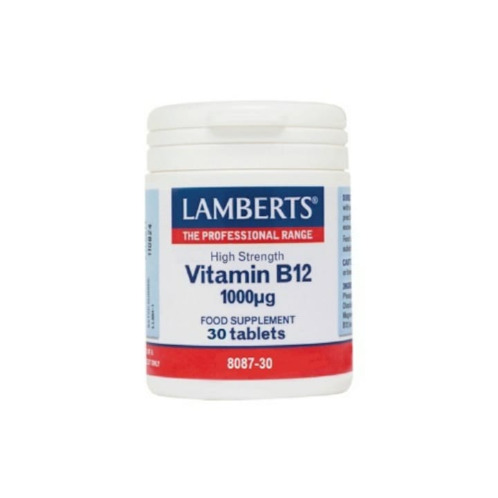 Vitamina B12, Lamberts, 1000 mg, 30 tablete