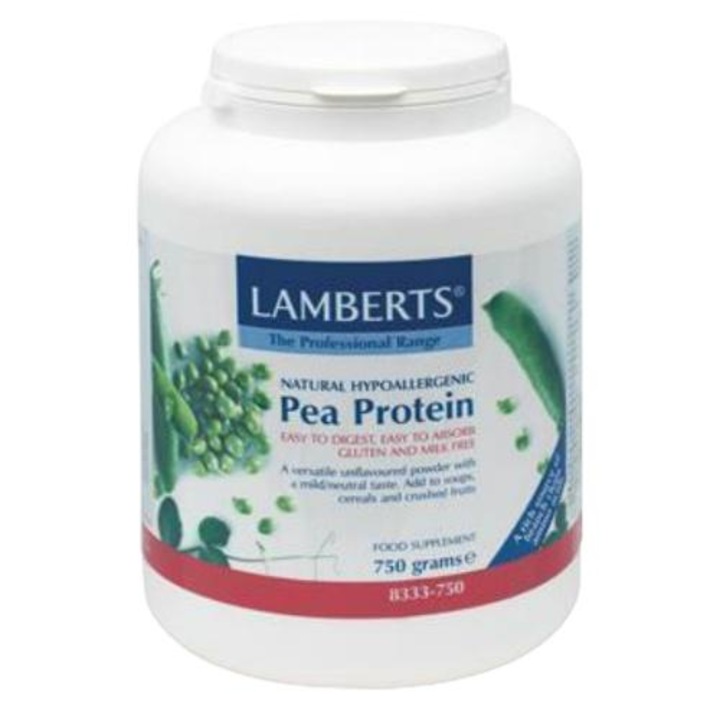 Proteina naturala din mazare, Lamberts, 750 g