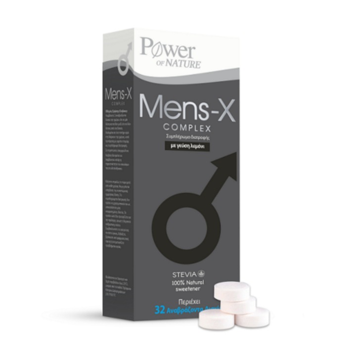 Supliment alimentar cu stevie Mens-X, Power Health, 32 tablete efervescente
