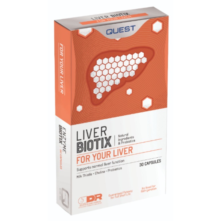 Suplimente aliementare Liver Biotix, Quest, 30 capsule