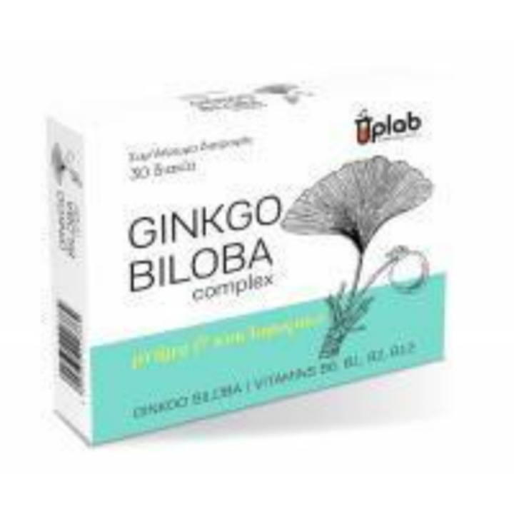 Supliment alimentar, UPLAB, Ginkgo Biloba Complex, 30 tablete