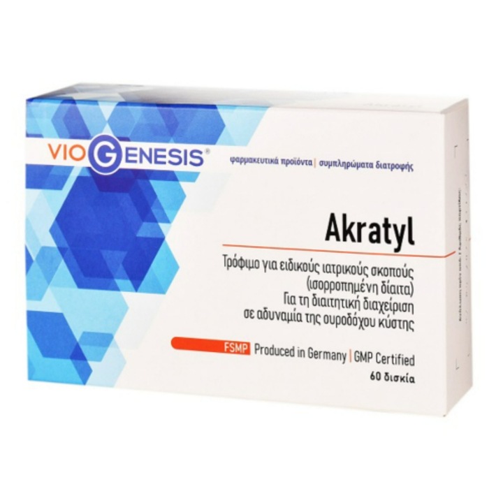 Étrend-kiegészítő Akratyl, Viogenesis, 60 tabletta
