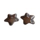 Форма за тарта, Комплект от 2 форми, Звезда, Кафява, 10 см, 405COF