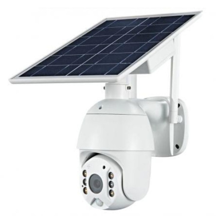 Camera supraveghere Smart 4G, Loosafe, Energie solara, Alerta PTZ, Baterie inclusa, Sim card, IP 66