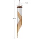 Clopotei vant, Darklove, Aluminiu, pentru a crea o atmosfera zen potrivita pentru decorarea in aer liber, gradina, terasa, 78 cm, Multicolor
