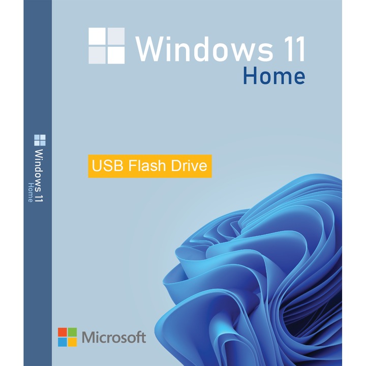 Microsoft Windows 11 Home, 64 bit, Multilanguage, Retail, Flash USB