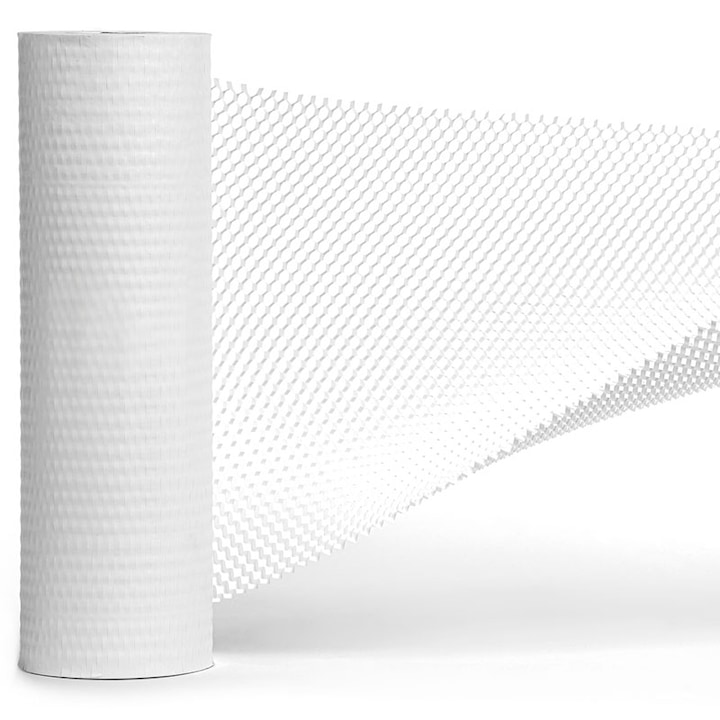 Hartie Kraft Honeycomb Standard, White, 80/85gr 400mm 100/180m
