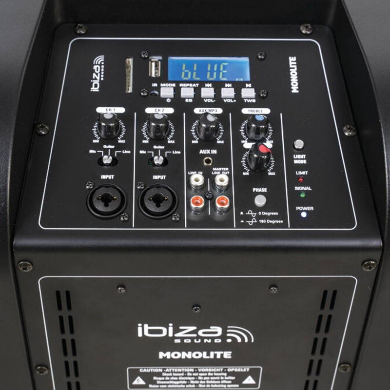 Boxa activa iluminat led tip coloana 350w rms