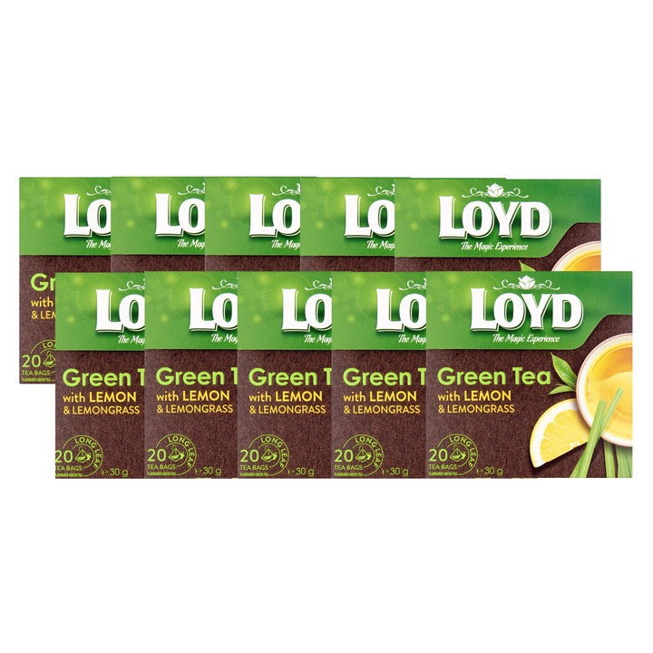 Loyd Piramis Zöld tea citrommal, 10x20 filter