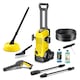 Aparat de spalat cu presiune Karcher K 3 Car & Home, 1600 W, 120 bar presiune maxima, 380 l/h debit maxim, pistol de presiune ridicata G120 Q, Home Kit accesoriu pentru curatarea suprafetelor mari T 1, Furtun de presiune 6 m, Detergent Patio & Deck 0,5 l