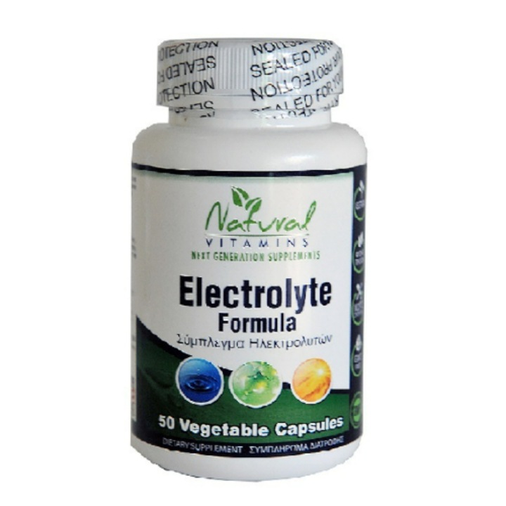 Suplimente alimentare, NATURAL VITAMINS, Formula Electrolita, 50 capsule