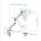 Soporte de Mesa para Monitor TooQ DB4032TNR-G/ Giratorio/ Inclinable/ hasta 9kg
