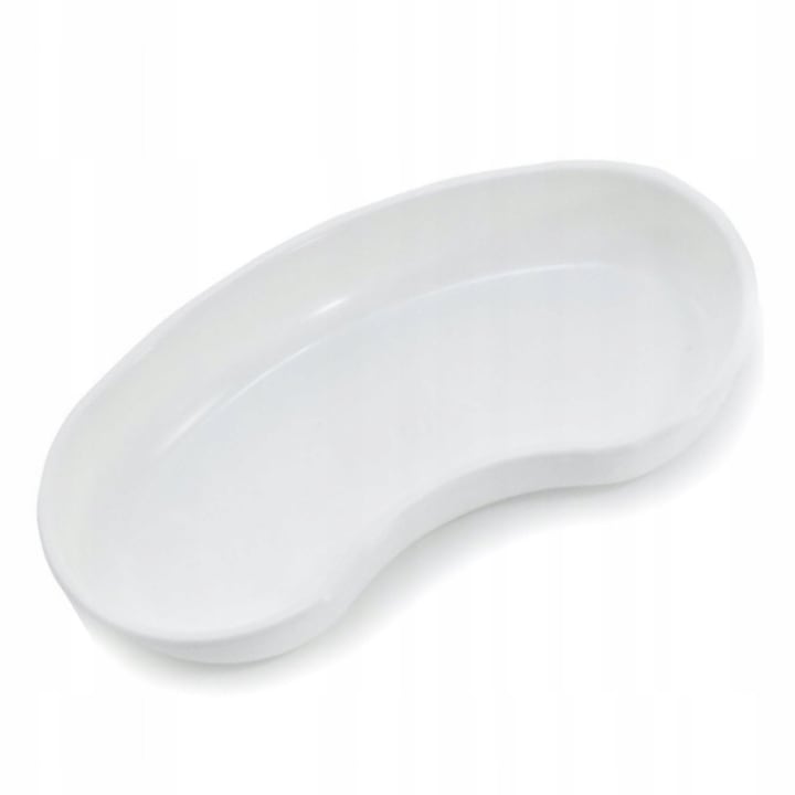 Bol chirurgical in forma de rinichi pentru dezinfectie 28 cm, Acus Med, 700 ml, Alb