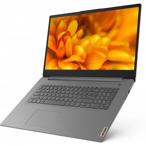 Laptop Lenovo IdeaPad 3, 17.3" HD+, Intel® Core™ i3 1115G4 pana la 4.1 GHz, 8 GB RAM DDR4 3200, 512 GB SSD, Intel® UHD Graphics, Free Dos, Arctic Grey 512 GB